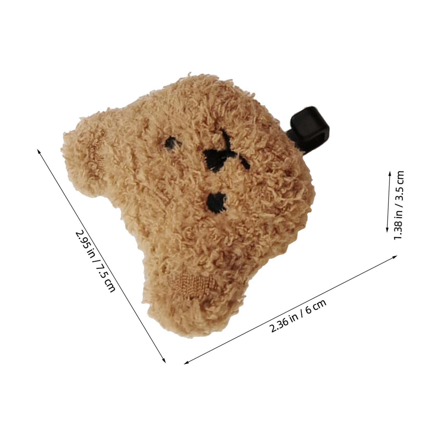 NUOBESTY Ganci Adesivi Murali 2 Pezzi Orso Peluche Carino per Chiavi e Ombrelli senza Fori Superficie Liscia per Camera da Letto e Armadio