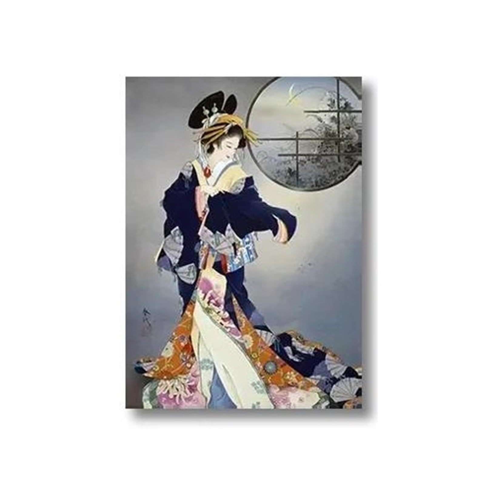 Affiche de beauté japonaise pour tableau déco salon et chambre
