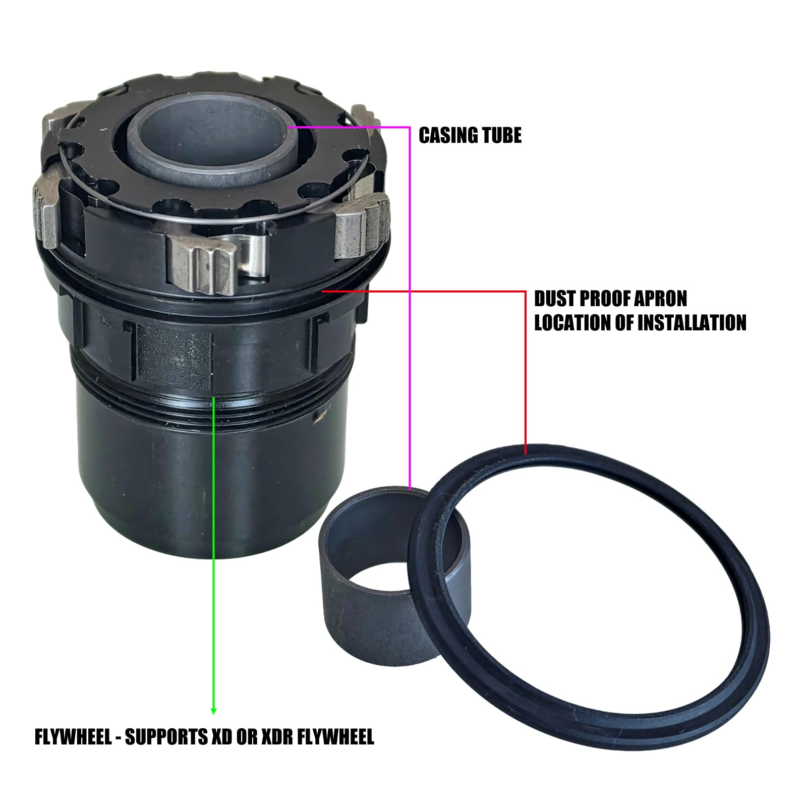 6 artigli mozzo libero mozzo corpo driver sistemi di sostituzione set ruote per 11S 12S stili trasmissione con 60T 120 suoni componenti ciclismo