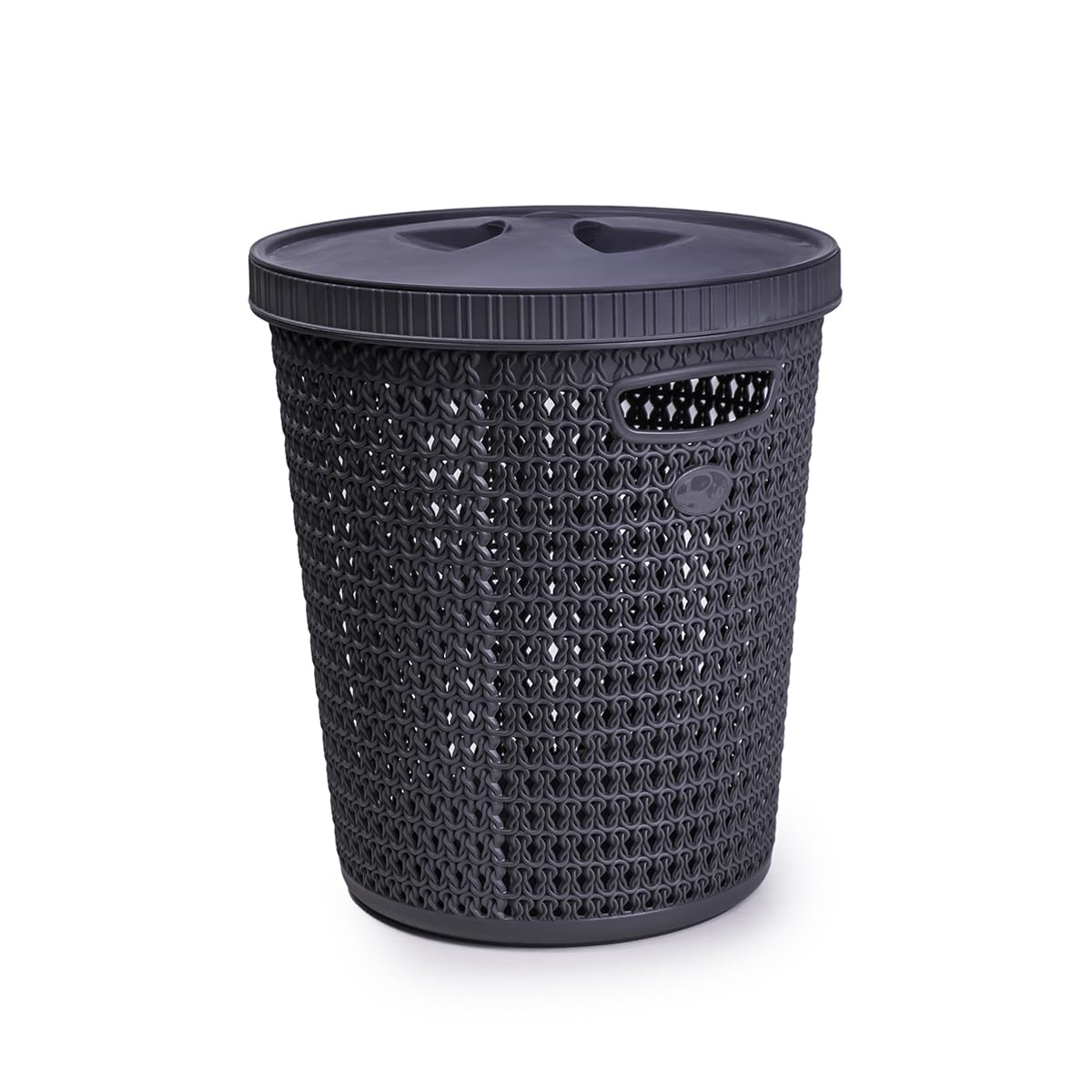 Trash Bin with Automatic Trash Bag Dispenser - Convenient Waste Management Solution with Built-In Liner Box and Free Liner Roll Dark Grey