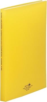 Lihit Lab N5001-5 File Clear Book, A4, 40 Pockets, Yellow