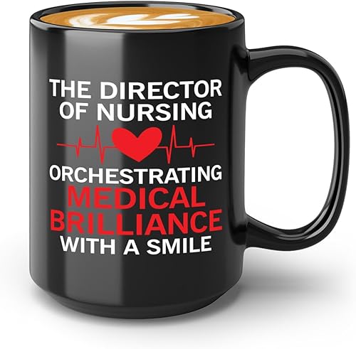 Nurse Director Coffee Mug 15oz Black -Brilliance - Labor Clinical Certified Nursing Assistant Surgica Oncology Practitioner