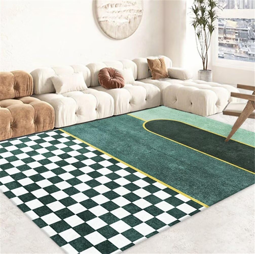 Tapis salon 200x300 tapis décoration chambre ado vert moderne
