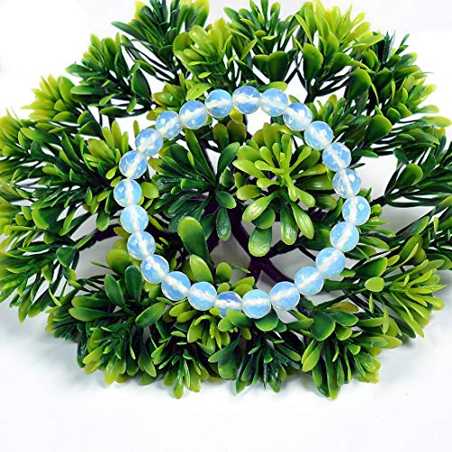 Image of Reiki Crystal Products Natural Crystal Stone 8 mm Faceted Diamond Cut Beads Bracelet for Men & Women | Reiki Charged Gemstone Bracelet | Multiple Stone Variants Available