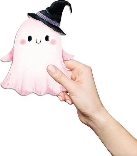 Miniatura 6 de Lindas decoraciones de mesa de Halloween de fantasma, bandeja escalonada de madera, letreros de mesa, letrero de truco o trato de pie para