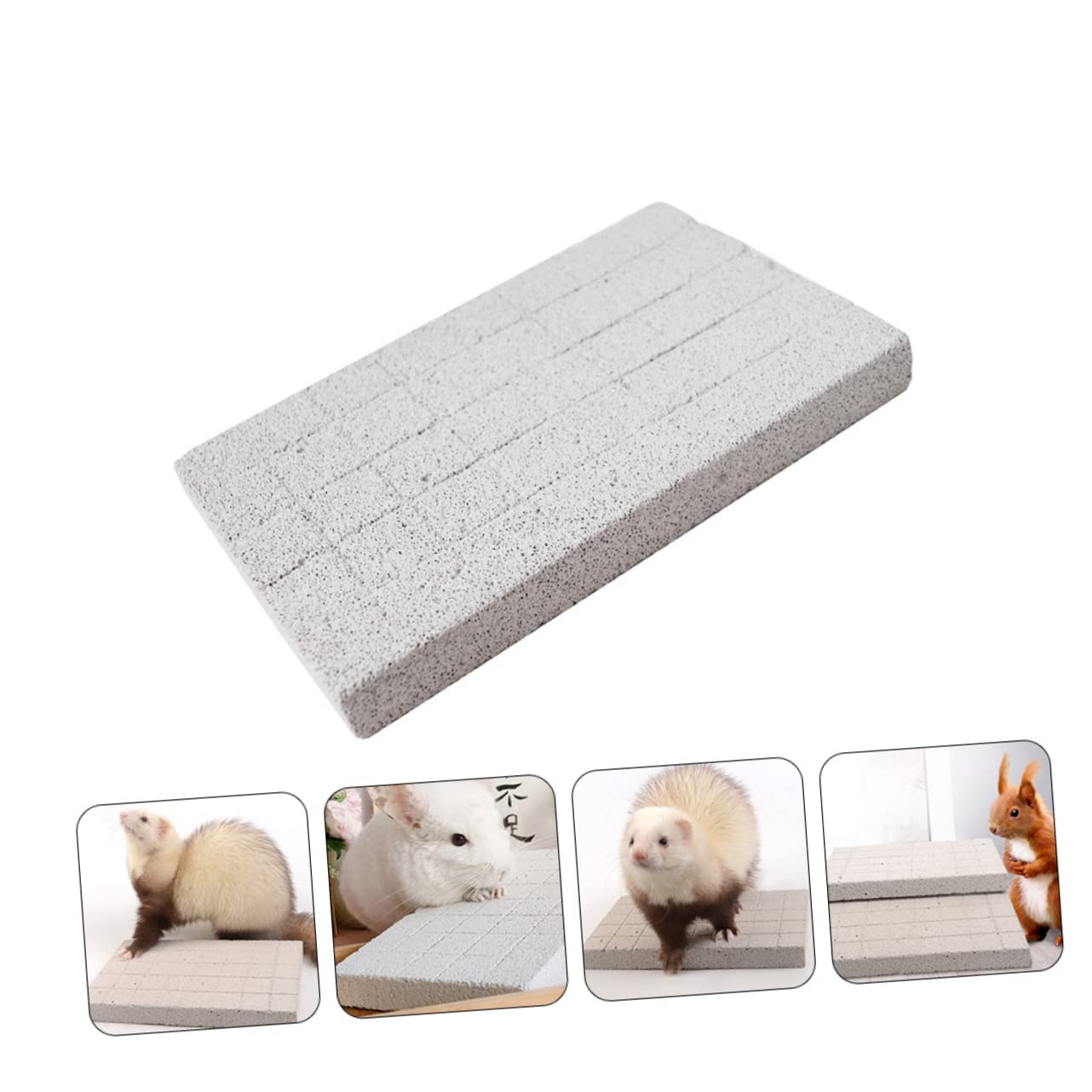 POPETPOP Schleifklauenbrett für Kleintiere als Fußpolster von Meerschweinchen und Meerschweinchenfüße Matte im Käfig als Rabbit Toys zur Nagelpflege