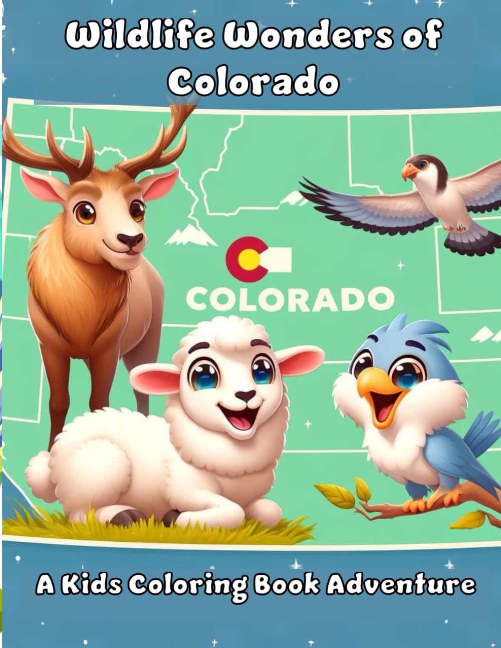 Wildlife Wonders of Colorado: A Kids Coloring Book Adventure (Wildlife Wonders Kids Coloring Books)