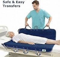 Vista 3 de Teal Elite Washable Positioning Bed Pad with 8 Reinforced Handles – 34"x52" Waterproof, Quick-Dry, Absorbent Underpad for Elderly Care, Turning