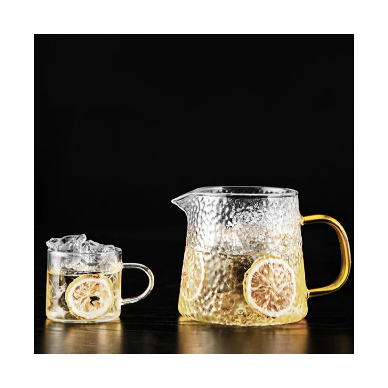 Teiera Teiera in vetro resistente Set da tè cinese Bollitore Puer Caffettiera in Comodo ufficio(600ml)