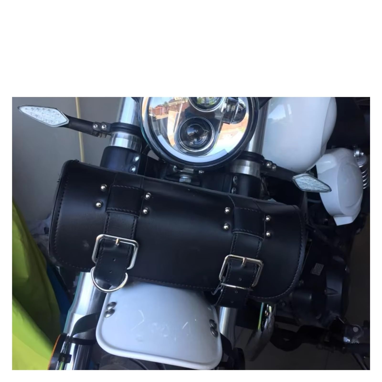 Compatibile Con Softail Per Chopper Per Bobber Borsa Da Moto Forcella Anteriore Posteriore Attrezzo Borsa Sella Borse In PU Accessori Sacche Moto