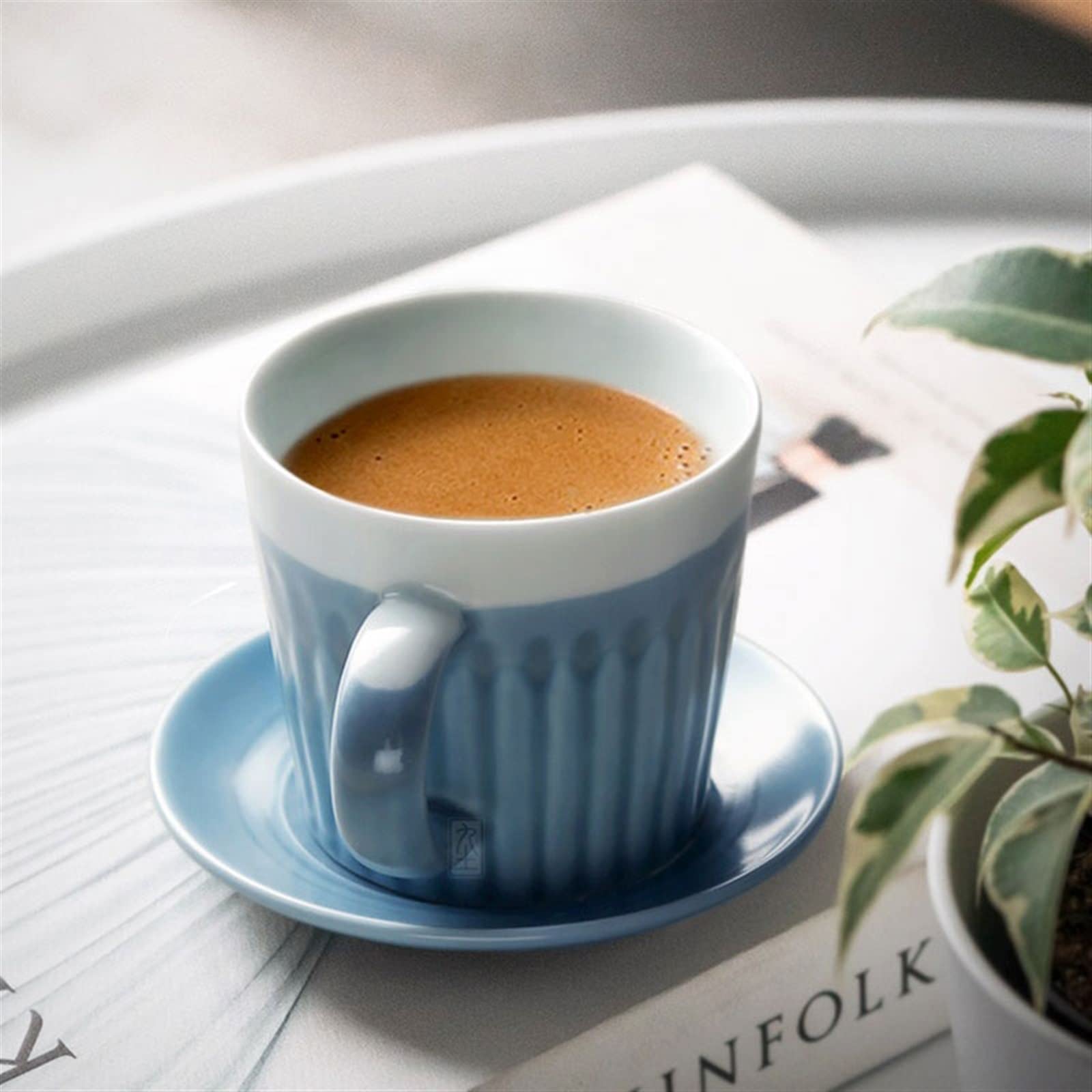 Taza de café Simple de cerámica con platillo, Taza Retro Hecha a Mano, Taza de té de la Tarde for el hogar, Taza de Pareja, Taza de Agua de Oficina (Color : B)