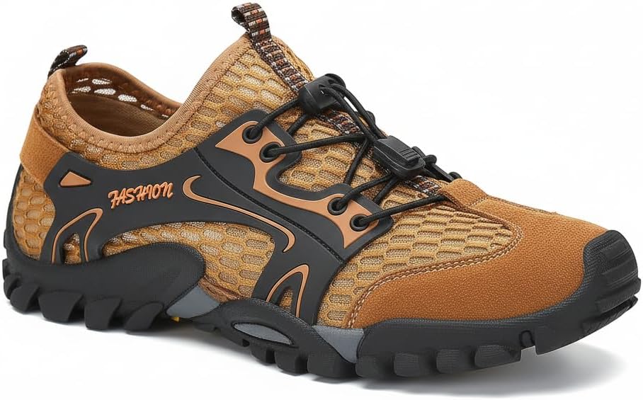 FLARUT Men's Sandals Barefoot Hiking Shoes Quick Dry Breathable Mesh Lightweight Outdoor Training Water Walking Shoes - Image 4