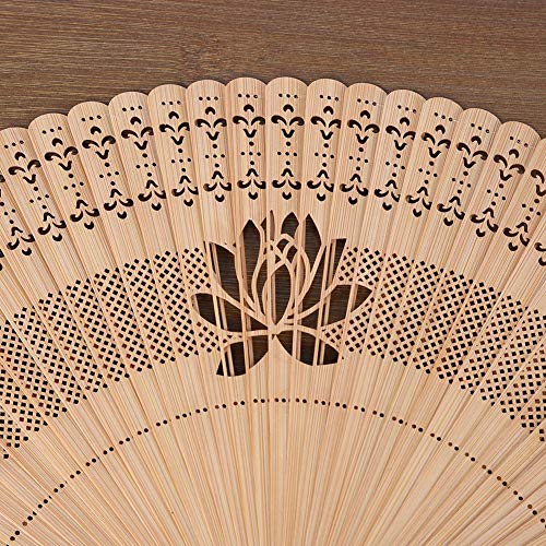 Ventilador de bambu, Estágios Suportes de desempenho Ventilador de mão de bambu, Ventilador portátil