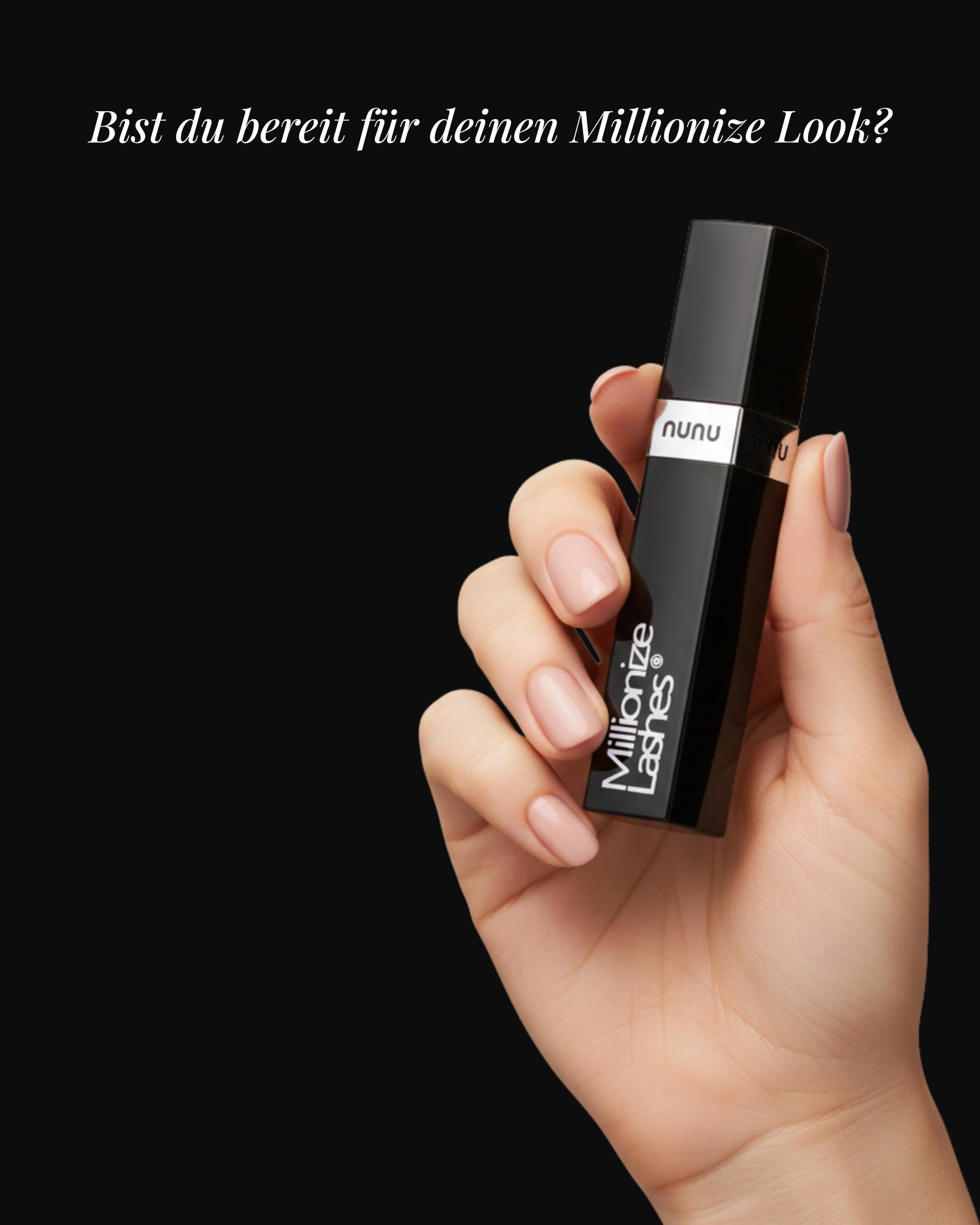 Millionize Lashes Wimpernserum & Augenbrauenserum 2in1 Lash Serum by Nunu | Bewährt in Kosmetikstudios & Parfümerien seit über 10 Jahren. Made in Germany. Eyelash Serum & Brow Serum