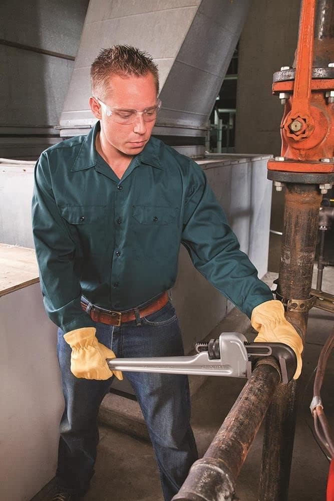 RIDGID 90107 E-910 Aluminum End Wrench, 10-inch Plumbing Wrench,Silver,Small