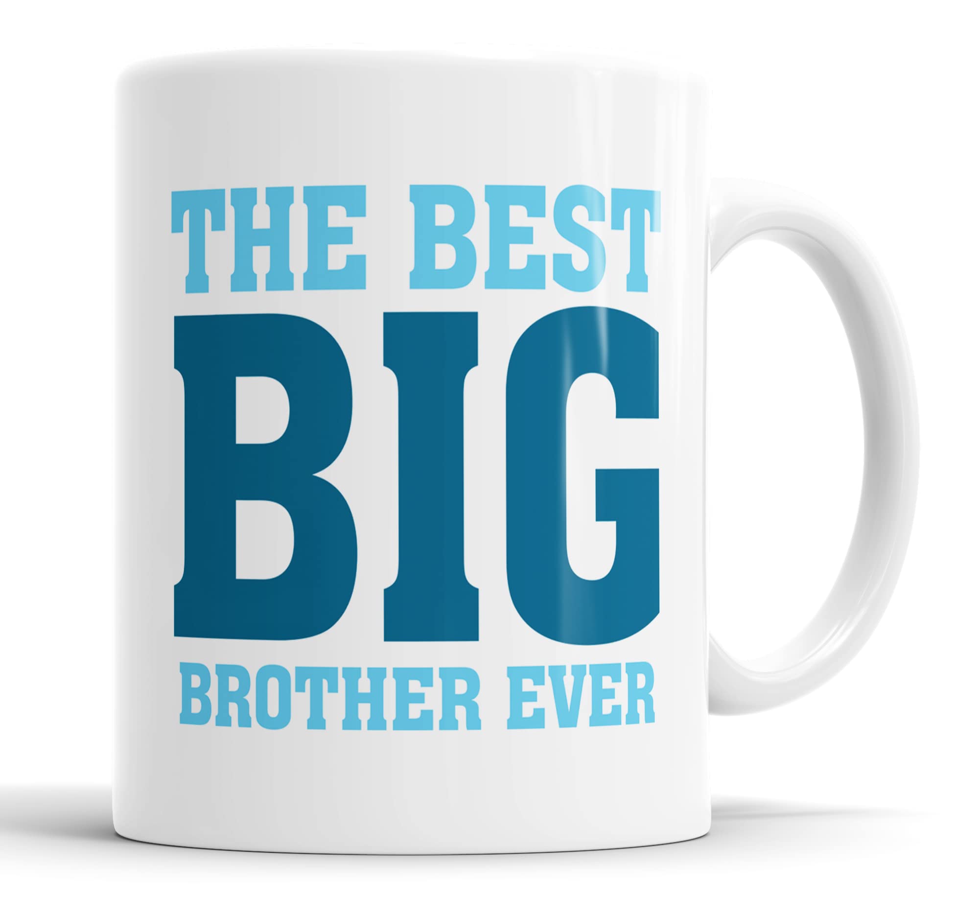 Tazza Divertente Con Scritta 'Best Big Brother Ever' - 325 Ml, Idea Regalo Per Fratello Maggiore, Blu - 3