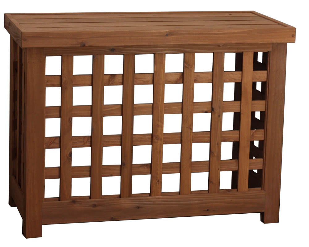 Amazon | WOODPRO エアコン室外機カバー 格子B 幅内寸75cm 高さ内寸