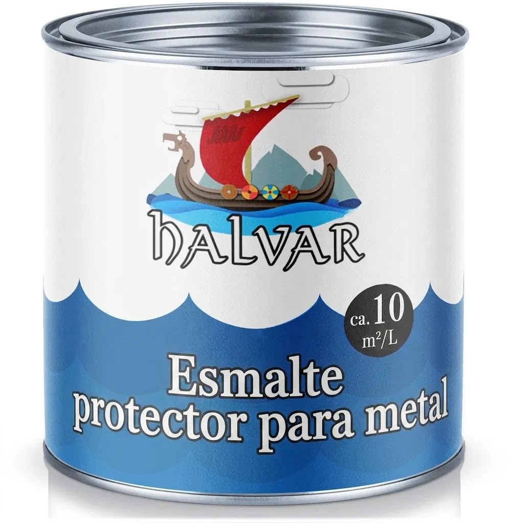 pintura para metal exterior satinado Blanco/Gris/ negro RAL 9001-9018 pintura para metal barniz de resina sintética especialmente resistente Protección duradera contra la intemperie (5 L, RAL 9004 Neg