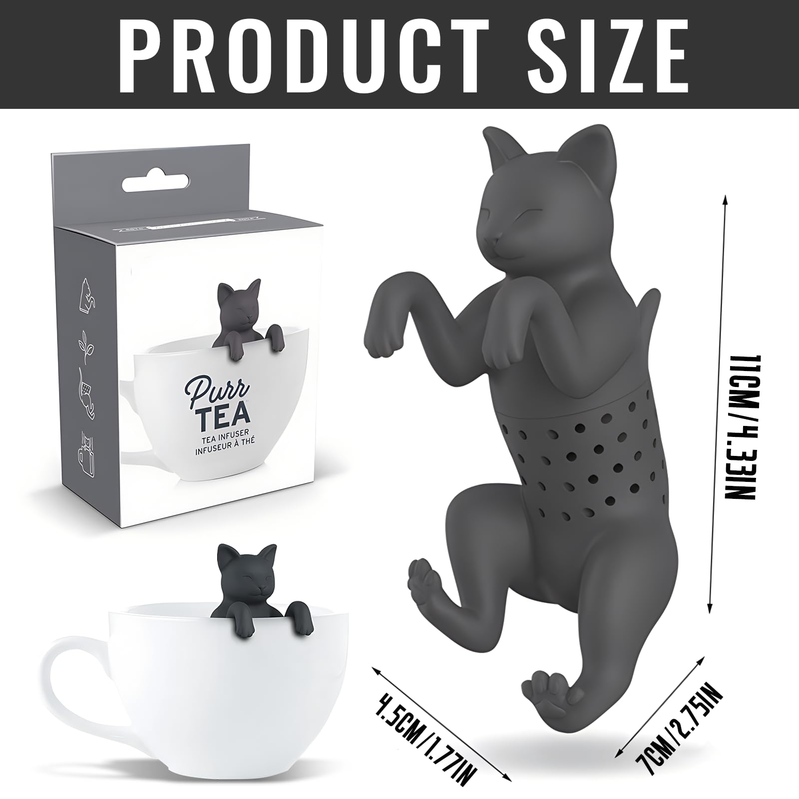 KASESSS 4 Pezzi Infusore per Tisane Simpatico in Silicone, Filtro Tè Forma di Fragola e Limone, Infusori per The Sfuse, Ottimo Regalo per Gli Amanti del Tè