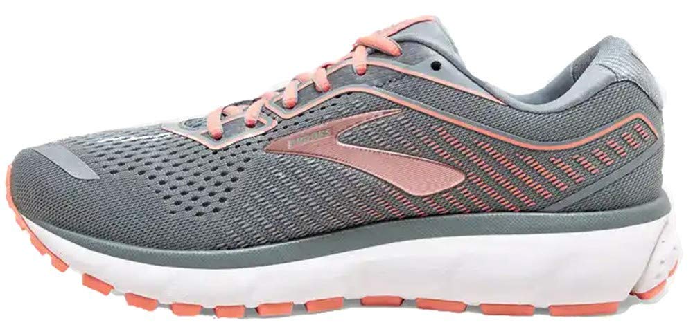 Brooks Women's Ghost 12 Running Shoes, Lead/Grey/Desert, 4.5 UK (37.5 EU)