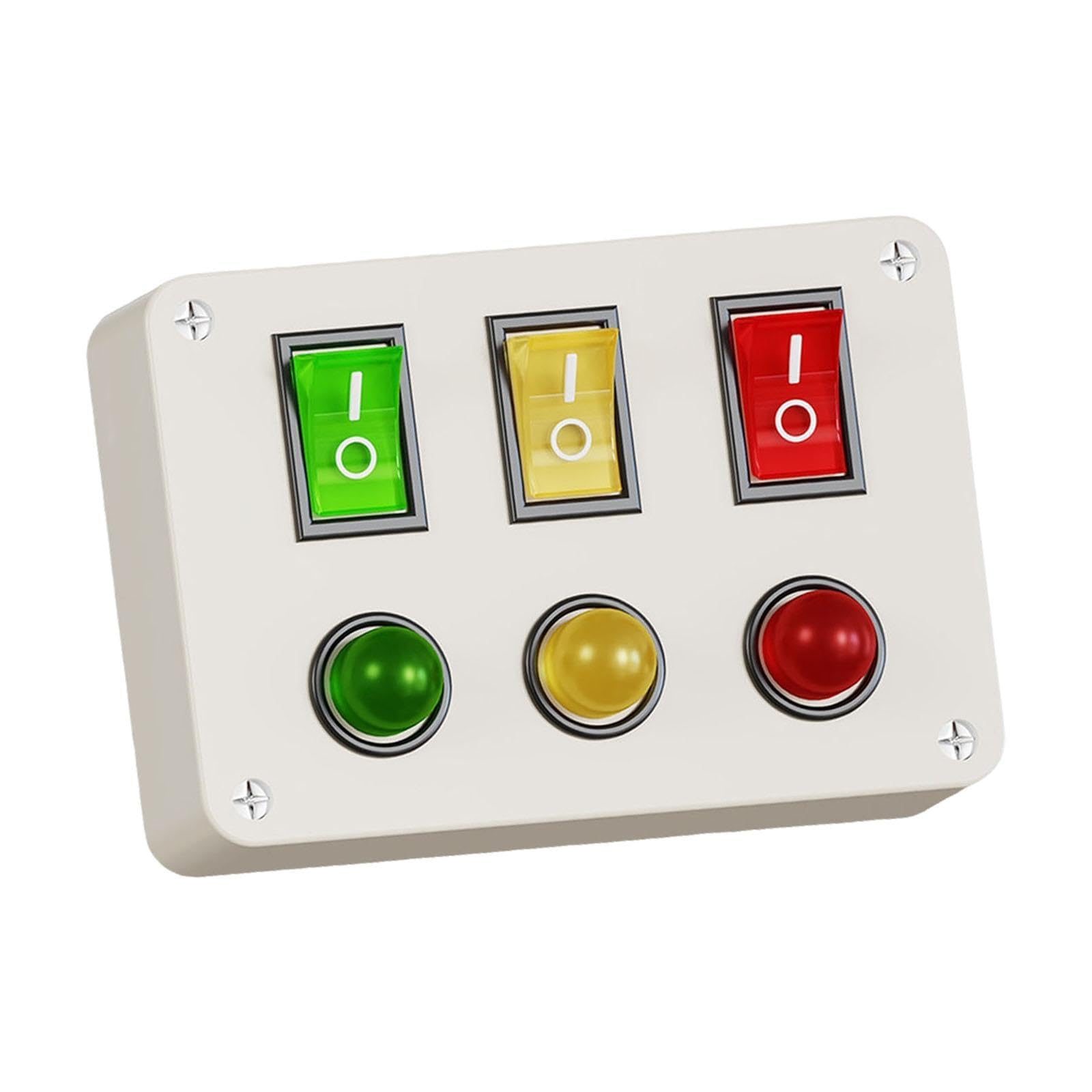Accessoire pour tableau d'activités : interrupteur lumineux éducatif précoce, robuste et léger, accessoires d'apprentissage à faire soi-même, Bouton