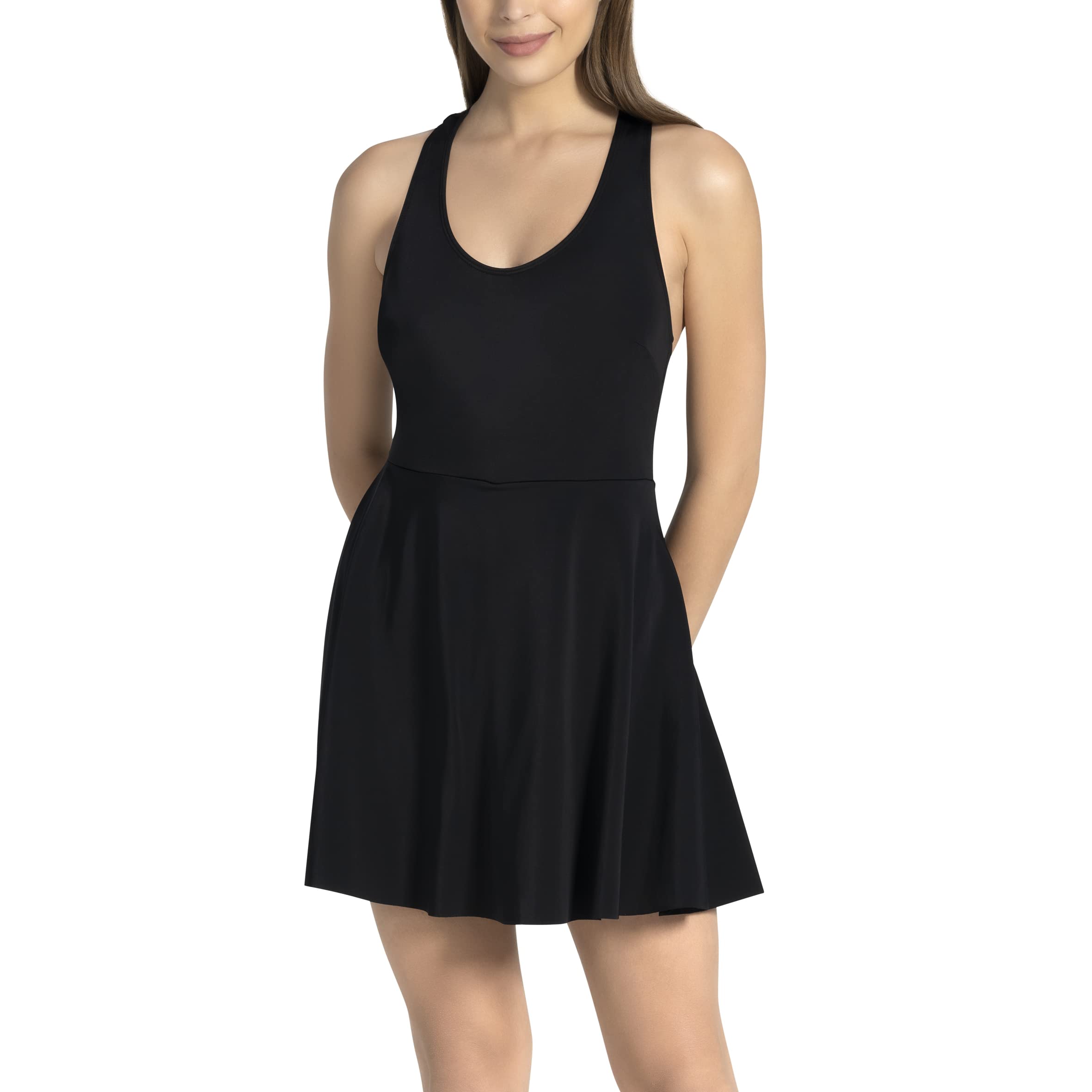 AmanteWomens Racerback Swimming Dress