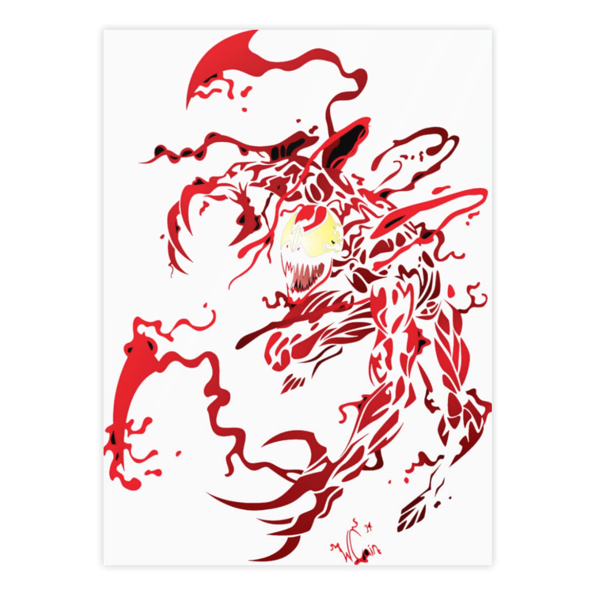 Amazon | クリスタルステッカー ヴェノム カーネイジ 防水シール