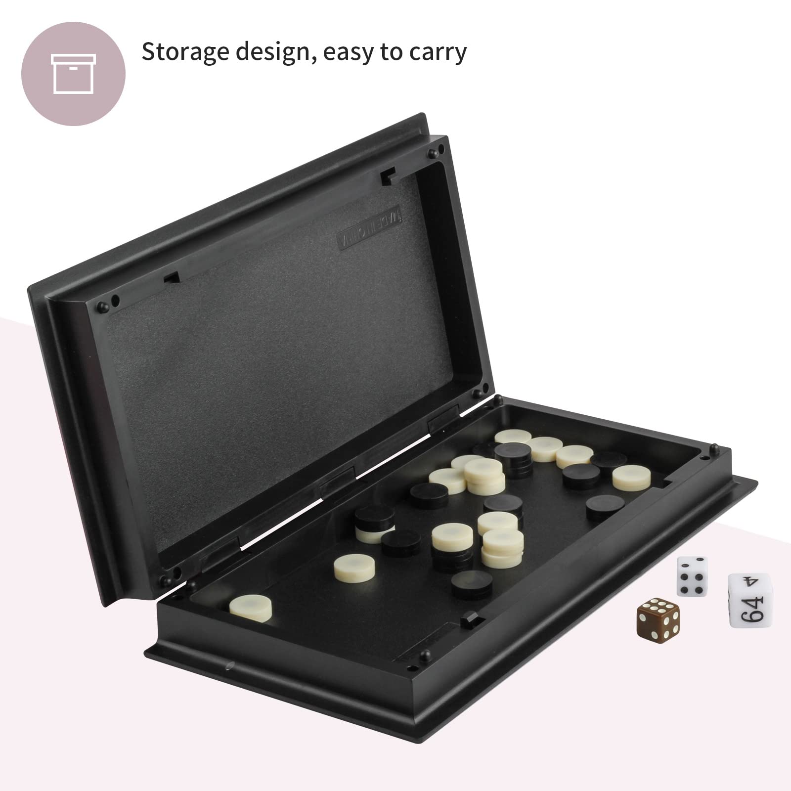 Andux Portable Magnetic Folding Backgammon Table Game Set CXSLQ-01 (M)