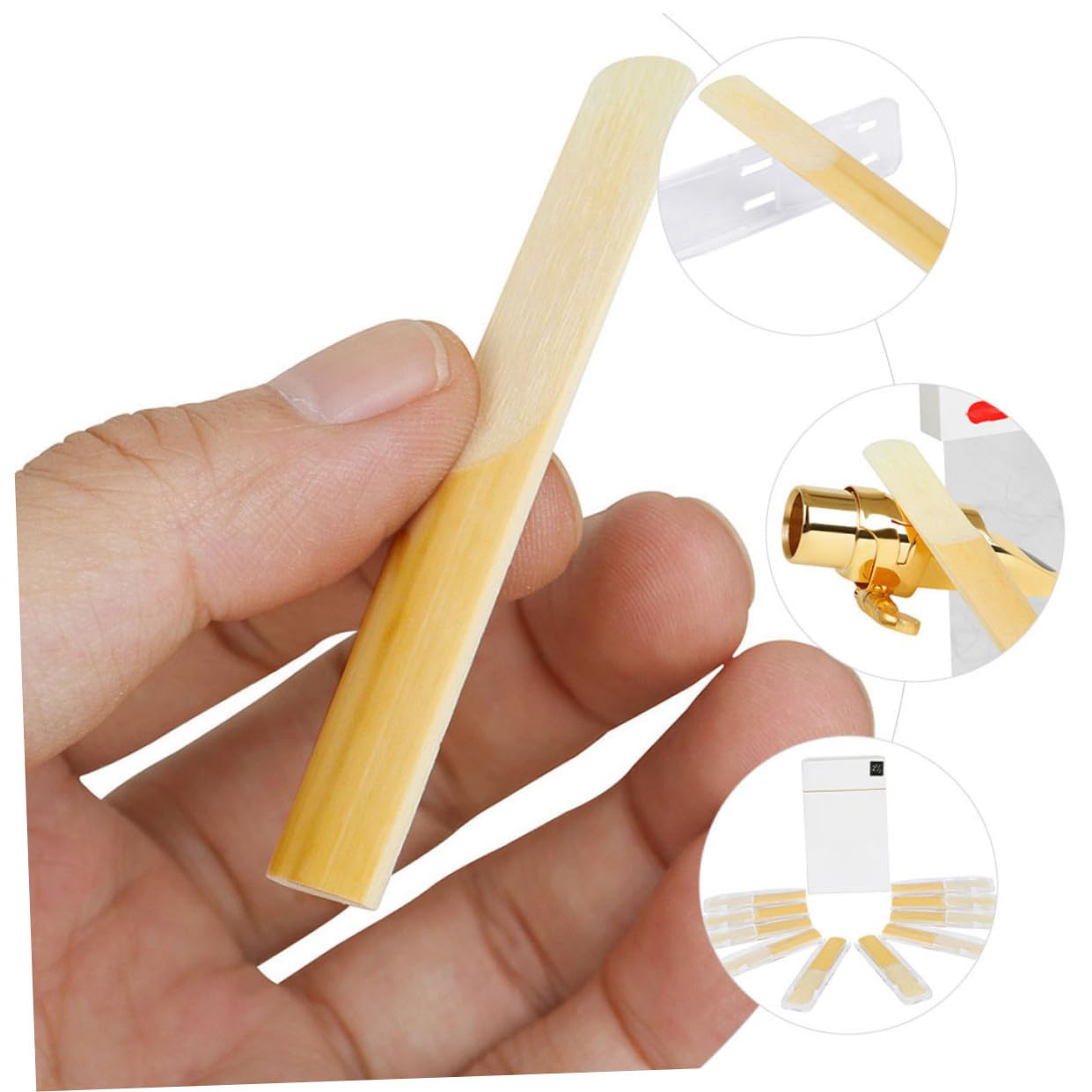 Abaodam 50pezzi Per Clarinetto Bamboo Per e Compatti Adatti Per Insegnanti e Studenti Confezione Abs