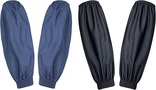Fundas impermeables para brazos, 2 pares de fundas de poliuretano para limpiar peces, mangas de brazo para lavar platos, manga impermeable para el