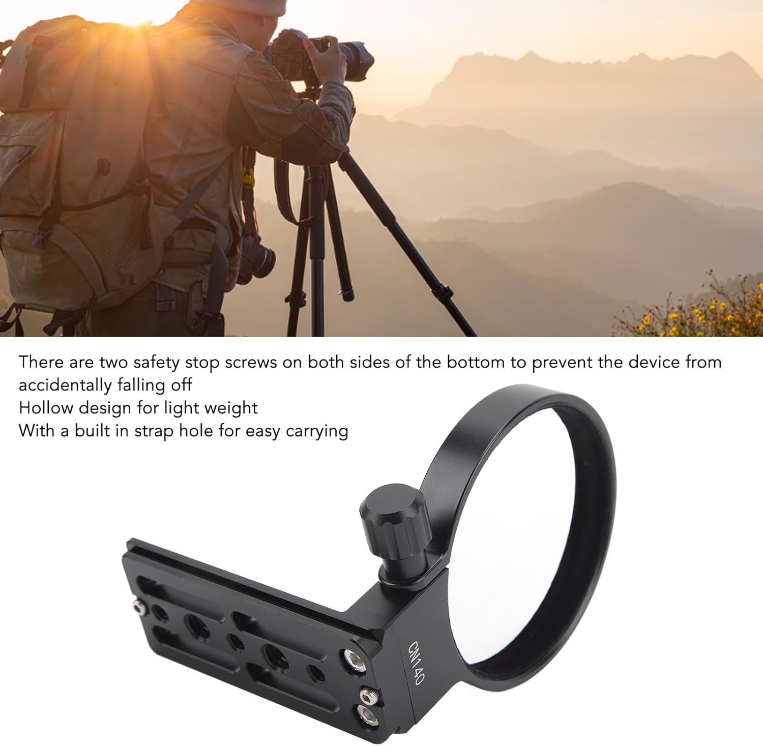 with Wrench Lens Tripod Mount Ring, Aluminum Alloy Lens Collar Tripod Mount Ring Tripod Collar Mount Ring for 100‑400mm F5‑6.3 DG OS HSM Contemporary Lens