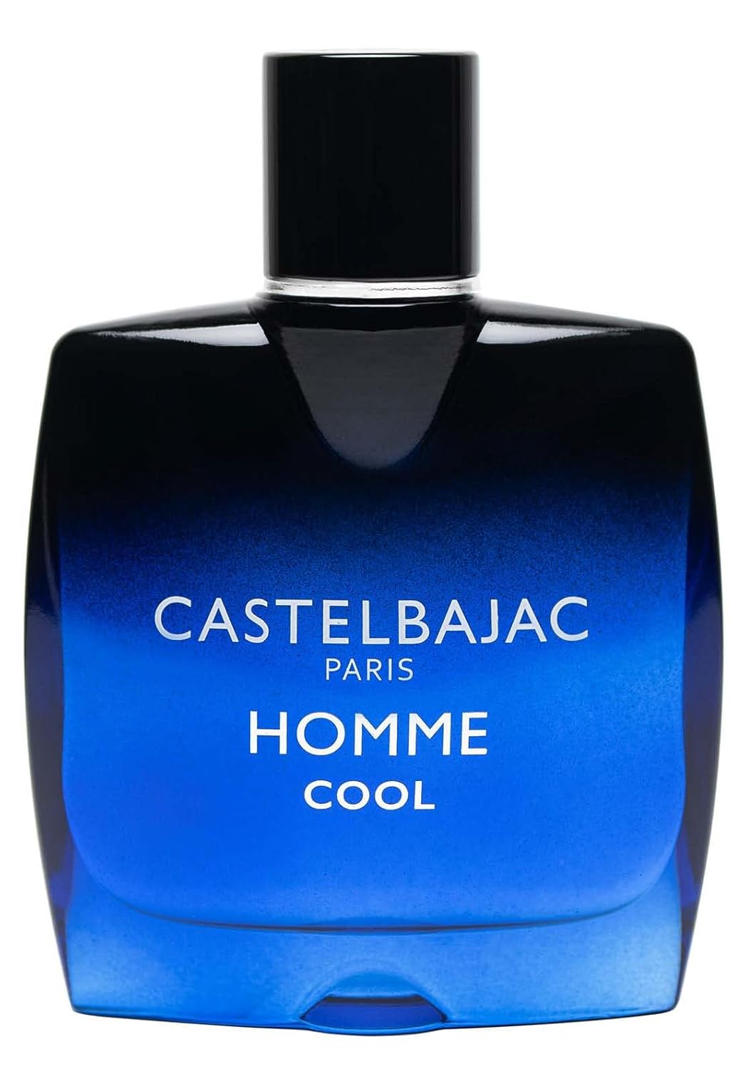Castelbajac Paris Homme Cool, Men's Fragrance, Black and Blue Gradient Bottle 3.4 FL OZ