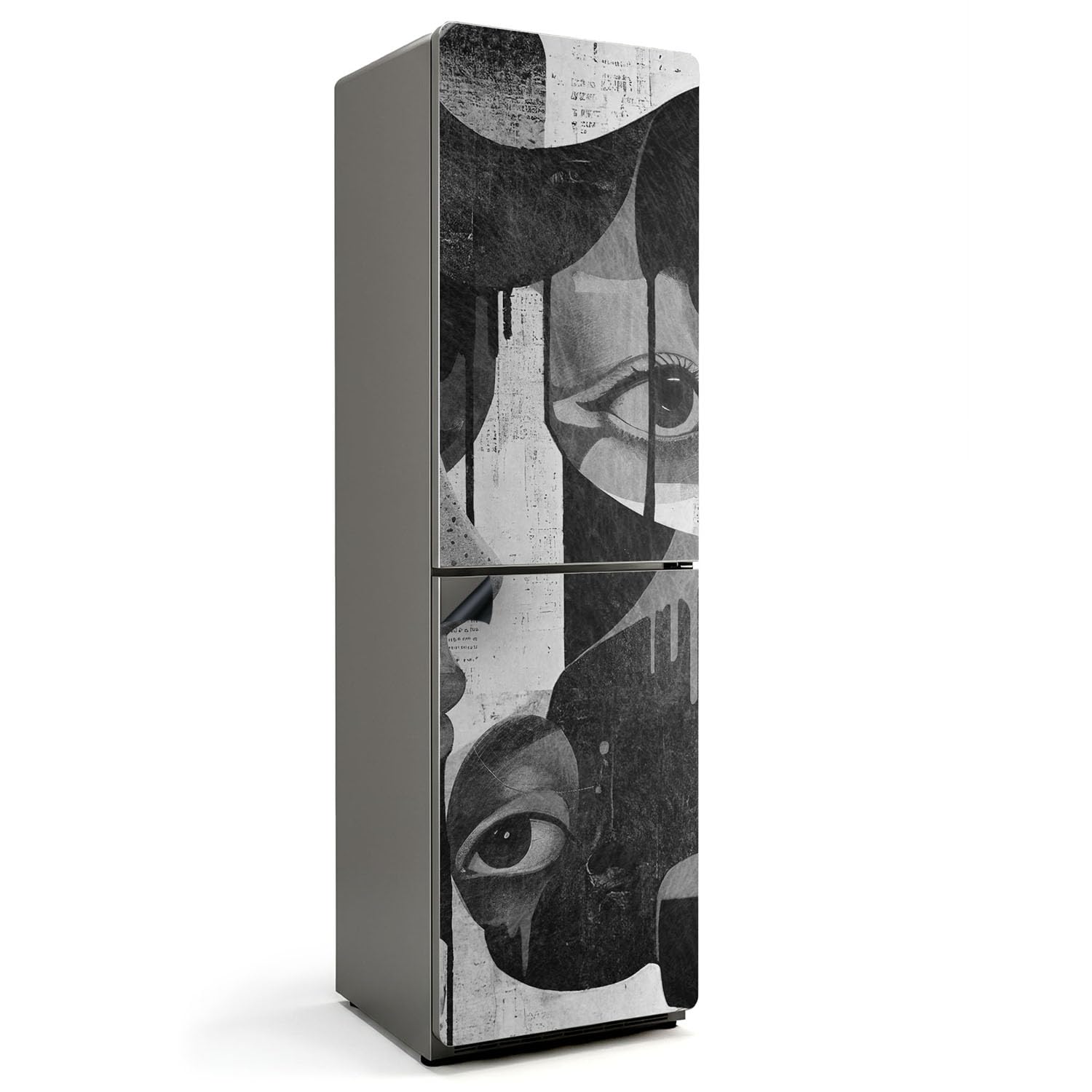Tapis magnétique 60x205 cm de cuisine étanche avec design de portraits féminins abstraits