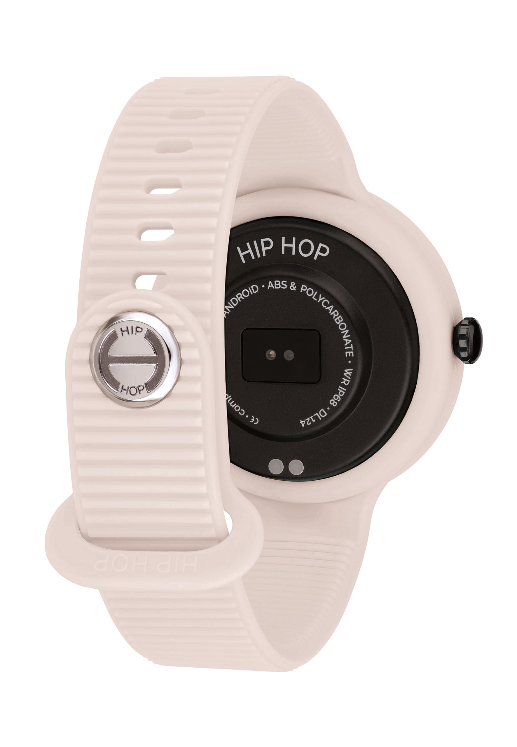 HIP HOP Orologio DONNA HERO.NEXT quadrante MONO-COLORE NERO movimento SMARTWATCH SMARTMODULE e CINTURINO SILICONE BEIGE, NERO HWU1193