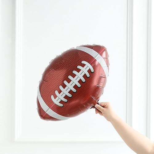 Miniatura 9 de Decoraciones de fiesta de cumpleaños de fútbol, juego de 39 piezas de suministros de fiesta de Super Bowl, pancarta TOUCH DOWN GO TEAM Banner de