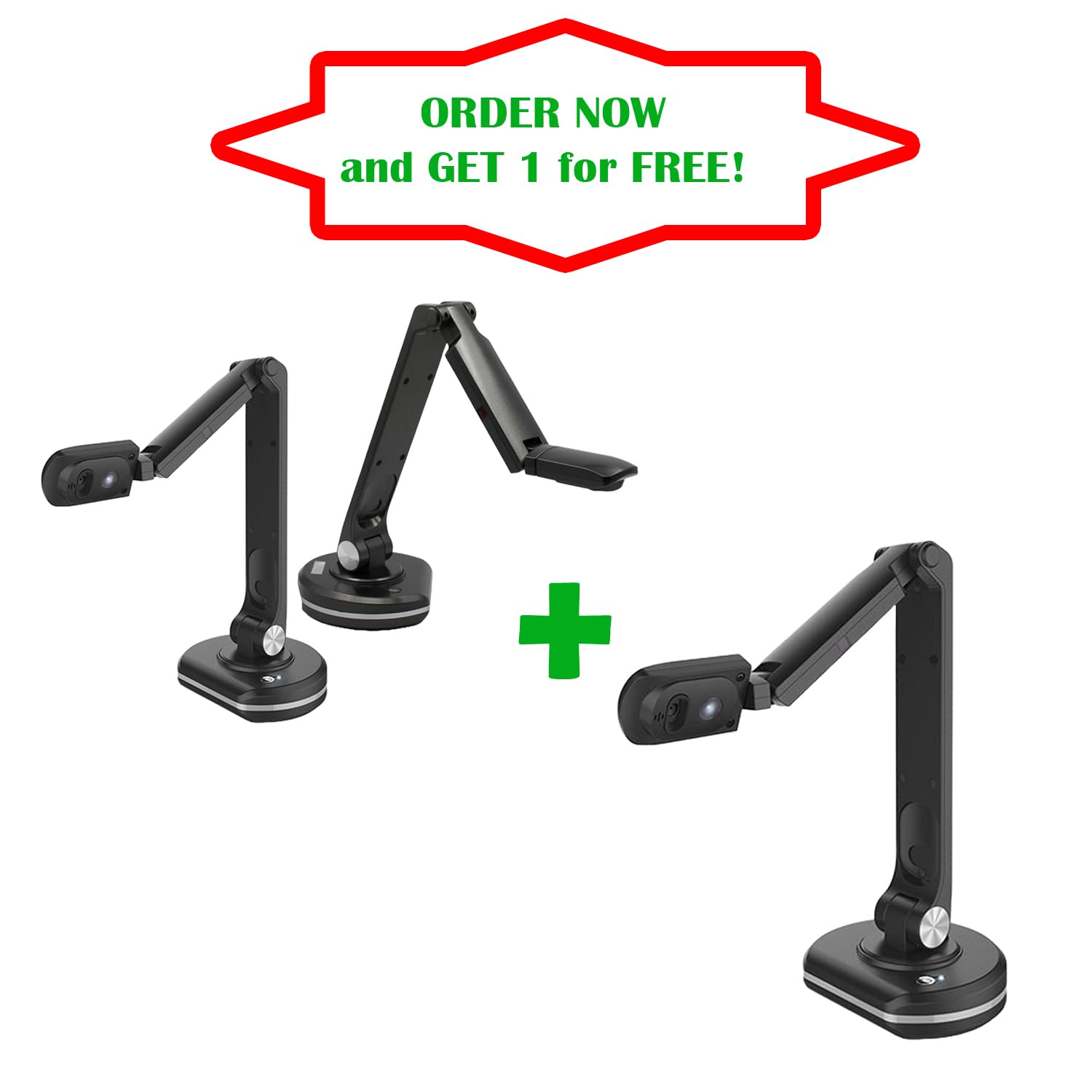 Generic 2-Pack JOYUSING V500S Joy-DocCam Document Camera and Get 1 for Free - 1/4