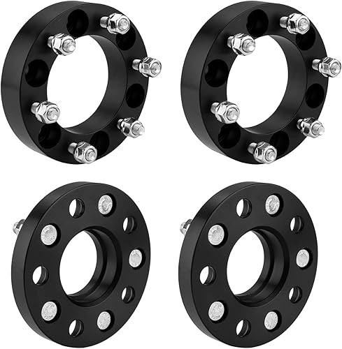 PHILTOP Espaciadores de rueda 5x1143 0787in de grosor paso de rosca M12x15 orificio de buje de 2642in adaptadores de rueda de 5 lengüetas para