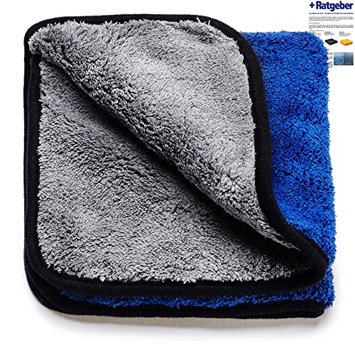 detailmate Mikrofaser Bundle - Wizard of Gloss Duo Hero Allround Microfasertuch 900GSM 40x40cm Pflegeratgeber - Set mit Mikrofasertuch inklusive Pflegehinweisen