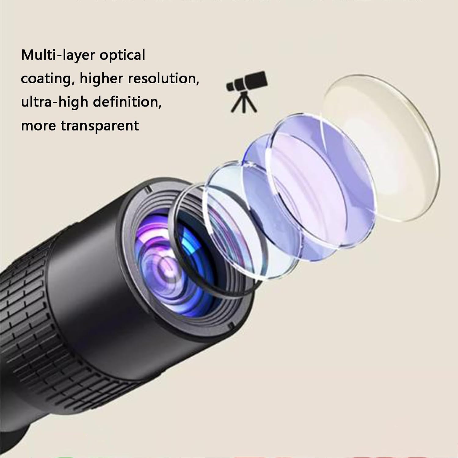 Kit obiettivo fotocamera, teleobiettivo zoom 10X-300X, con supporto portatile, obiettivo fotocamera con messa a fuoco telescopica per tutti gli smartphone, divertiti a scattare