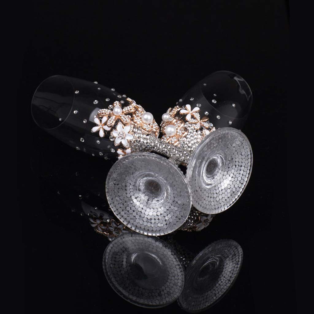 Flûtes à Champagne 2 Diamant Mariage Champagne Grillage Flûte Ensemble Ménage Gobelet Cristal Verre À Vin Verre À Vin Famille Rassemblement Verres À Champagne
