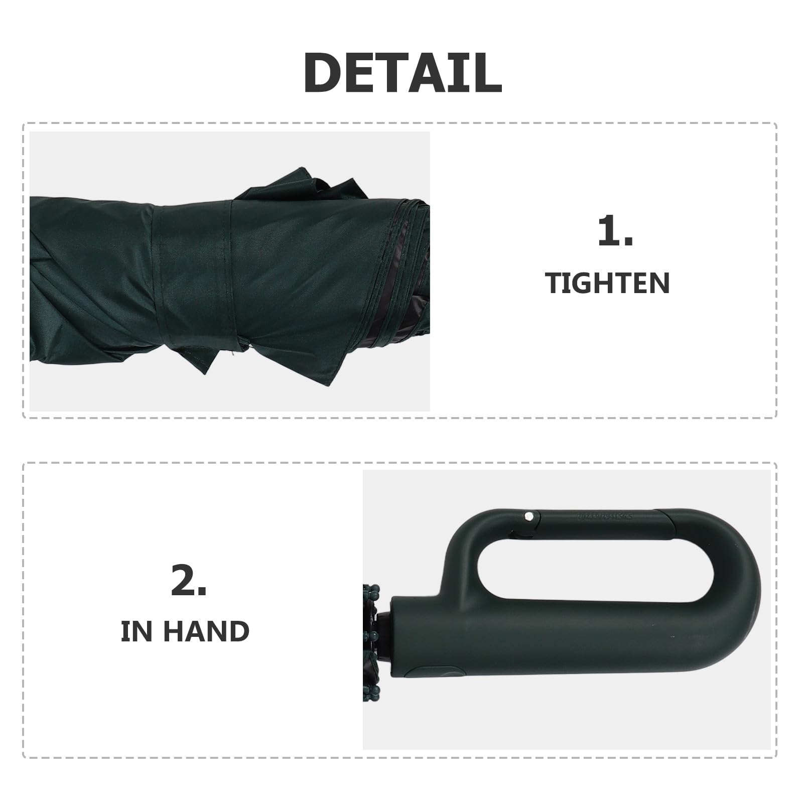ibasenice Parapluie Pliant Automatique 10 Branches 3 Volets Revêtement Noir Anti-uv Vert Léger Compact pour Voyage Protection Pluie et Soleil Homme Femme Portable Style Plusieurs styles