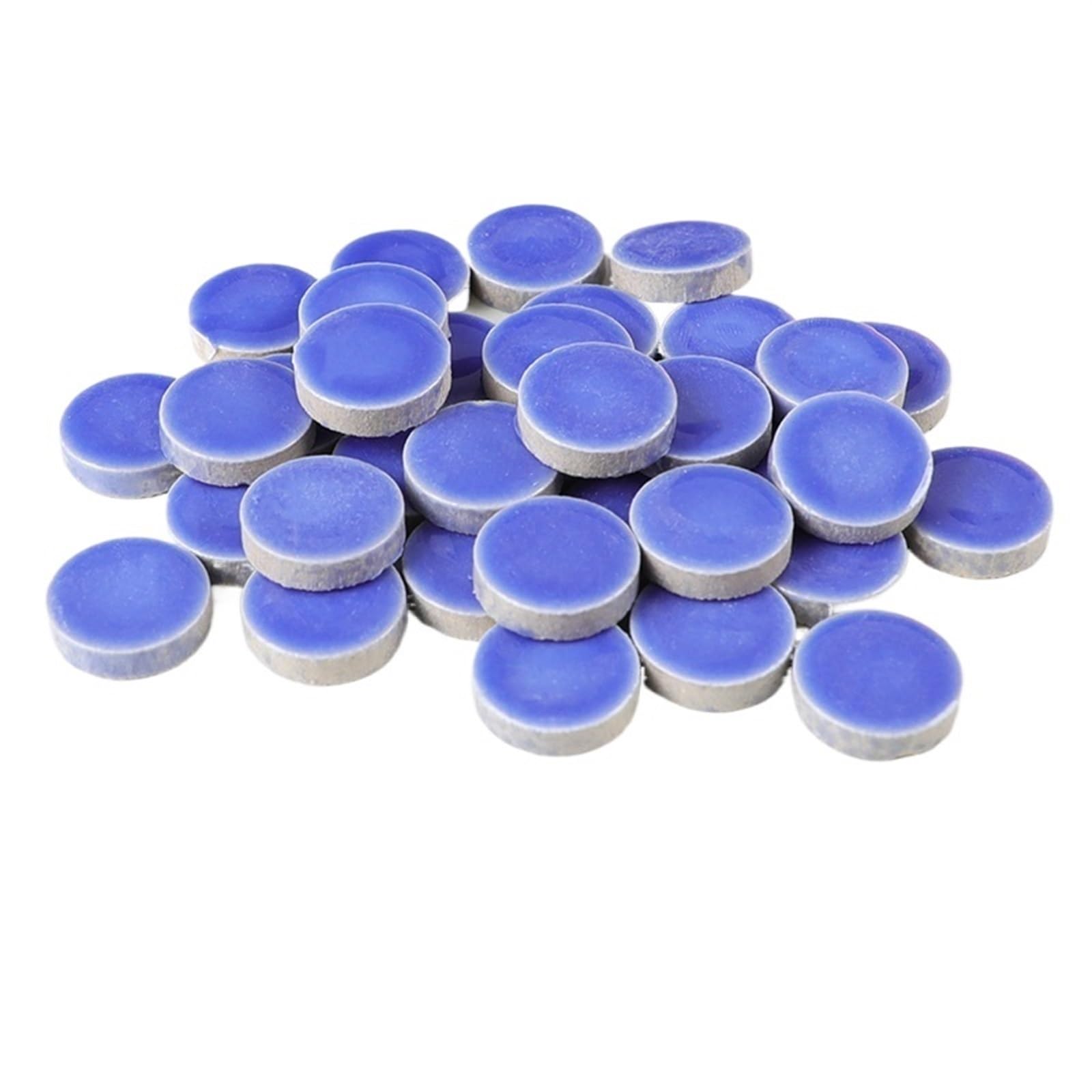 Mtadsbkfp Blue Mixed Colour Stained Glass Mosaic Tiles, Ceramic Mosaic Tiles Diy Kit 200G Multicolor 90 Pcs(Blue)