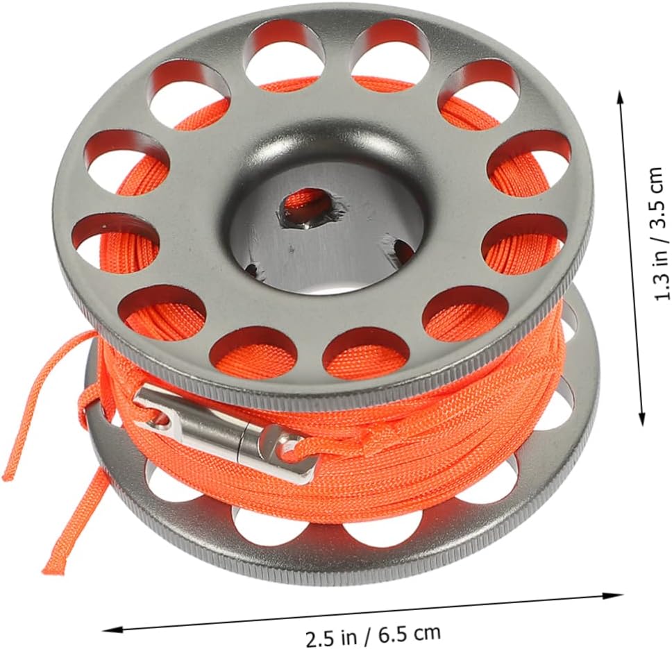 HANABASS 1roll Underwater Diving Spool Reel Professional Diving Tool for Smooth Edges for Hand Convenient for All Divers