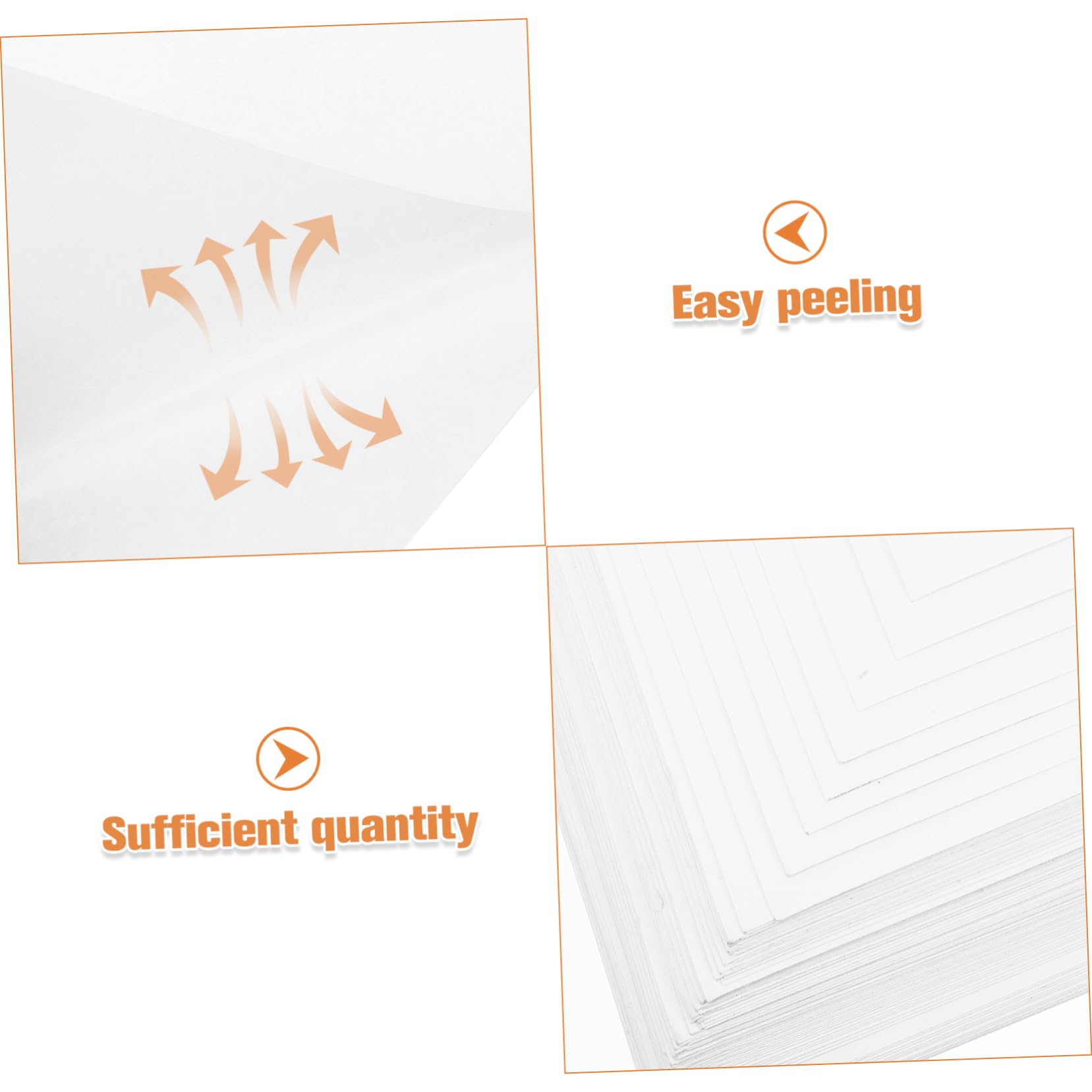 Étiquettes Autocollantes A4 Mates 100 Feuilles, Papier Adhésif Blanc