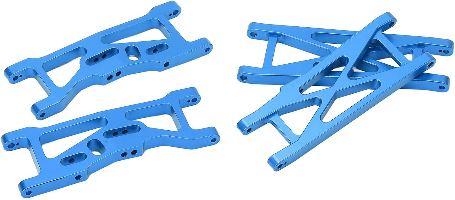 RC Swing Arms, Replacement RC Front Rear Arms Aluminium Alloy Design for 1/10 RC Short Course Truck for LOSI 22S (Blue)