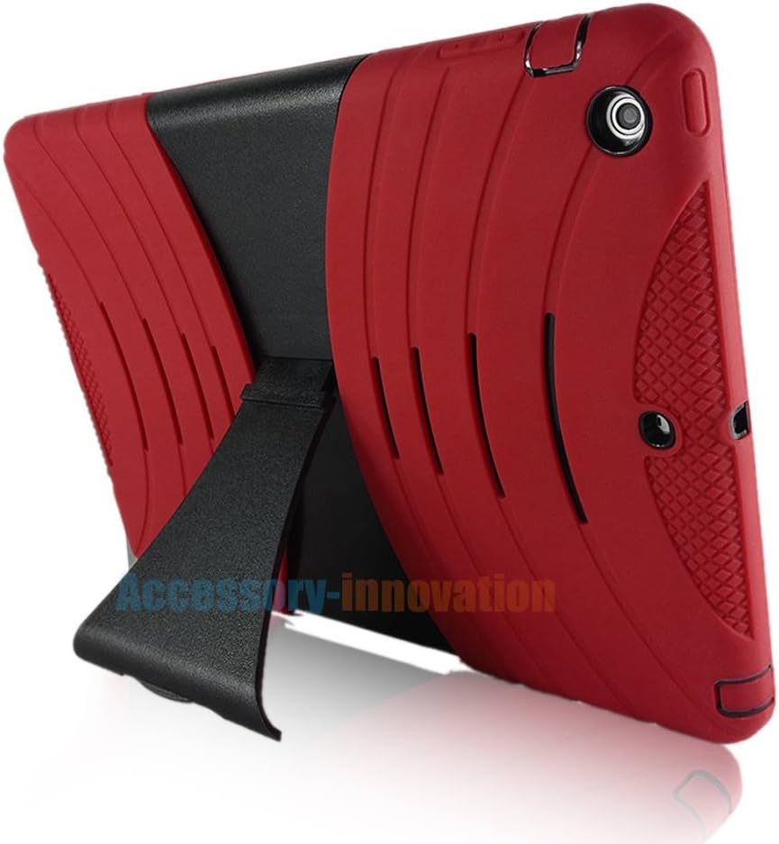 Hybrid Armor Series Shockproof Case Cover for Apple Ipad Mini (Red)
