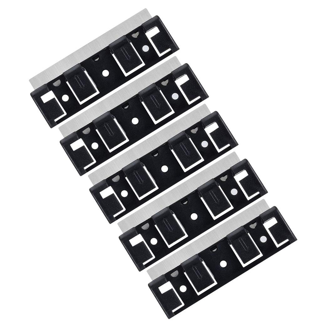 hygger Stainless Steel Replacement Magnetic Scraper Blades Razor for HG-815 Cleaner 5-Pack (Medium)