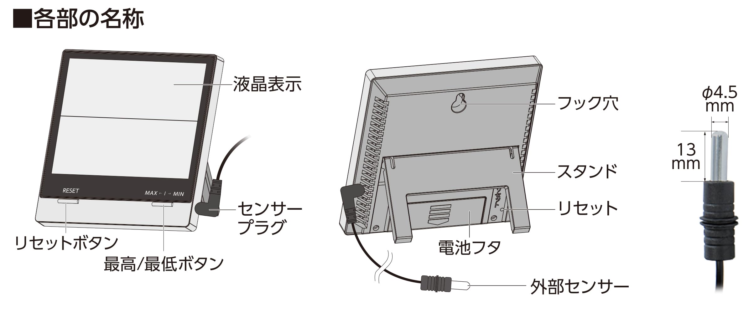 Amazon.co.jp: シンワ測定(Shinwa Sokutei) デジタル温度計 Smart C