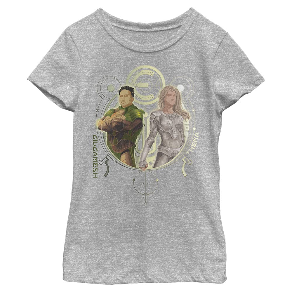 Marvel Girls Eternals Gilgamesh Thena Duo dziewczęca koszulka wrzosowa