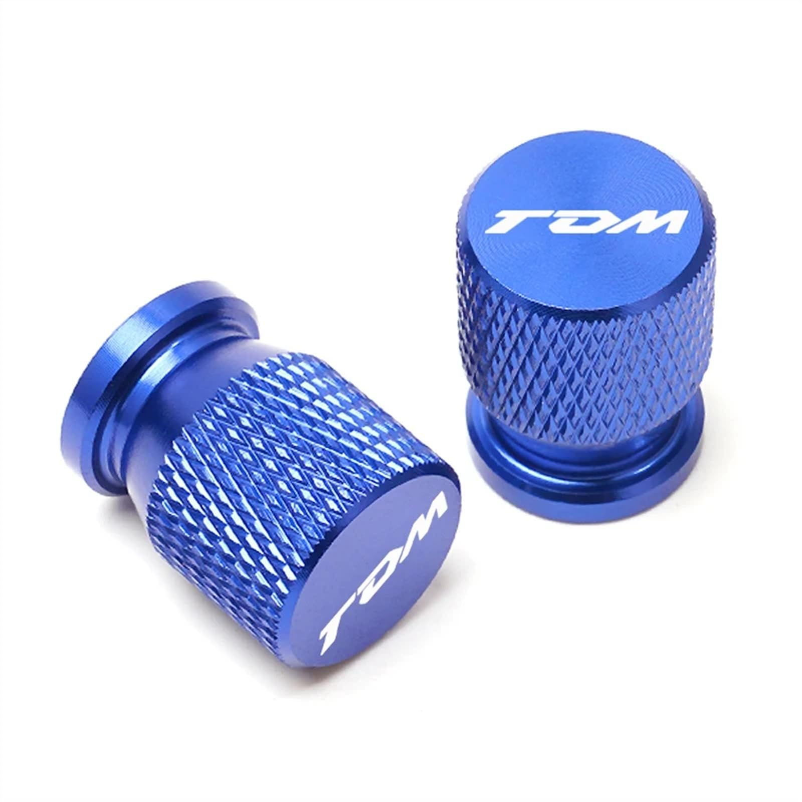 ZHOUkuiyin 2pcs CNC Aluminum Tyre Valve Air Port Cover Cap Motorcycle Accessories Compatible with Yamaha TDM850 TDM900 TDM 850 900 All Years
